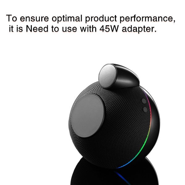 3-in-1 Wireless Charging Bluetooth Speaker with Ambient Light