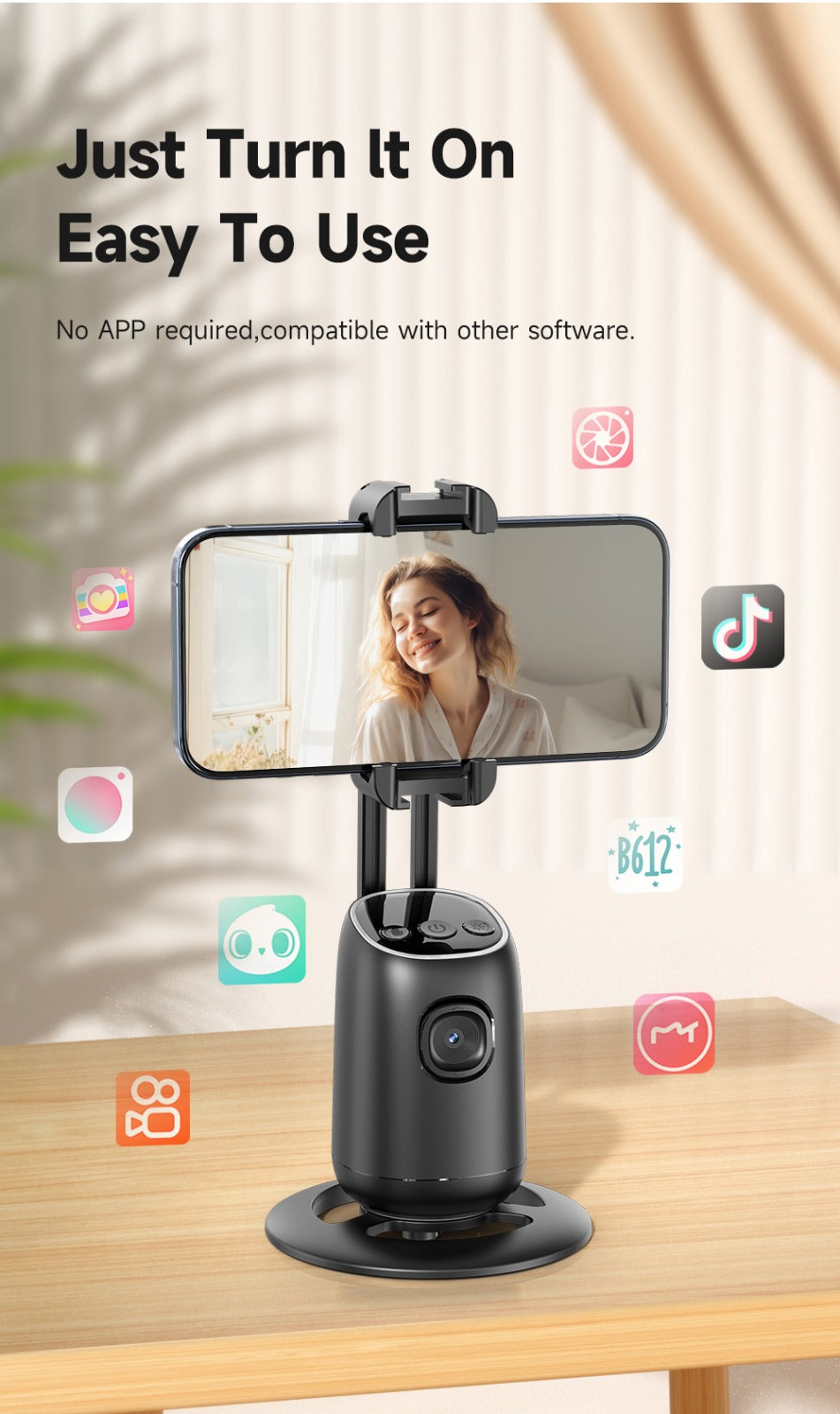 Smart Gadgets Auto Tracking Smart Robot Phone Holder