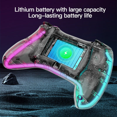 Transparent Handheld Game Console with 620 Games