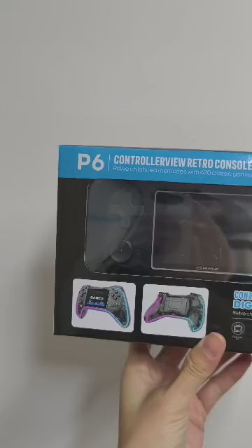 Transparent Handheld Game Console with 620 Games